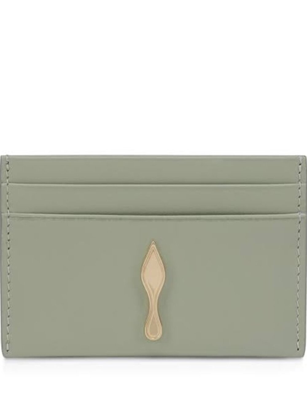 Christian Louboutin BETTINA Leather Card Holder Case Wallet Hairo Green